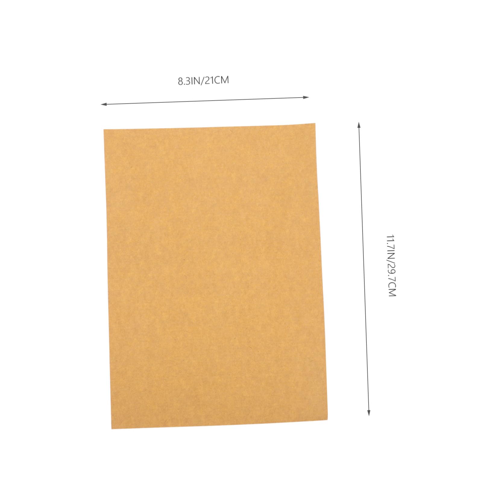 100 fogli Carta Kraft per Stampante Etichette in Carta Kraft Spessa Compatibili con Stampanti Inkjet e Laser Adesivi per Libri Quaderni e Personalizzazioni