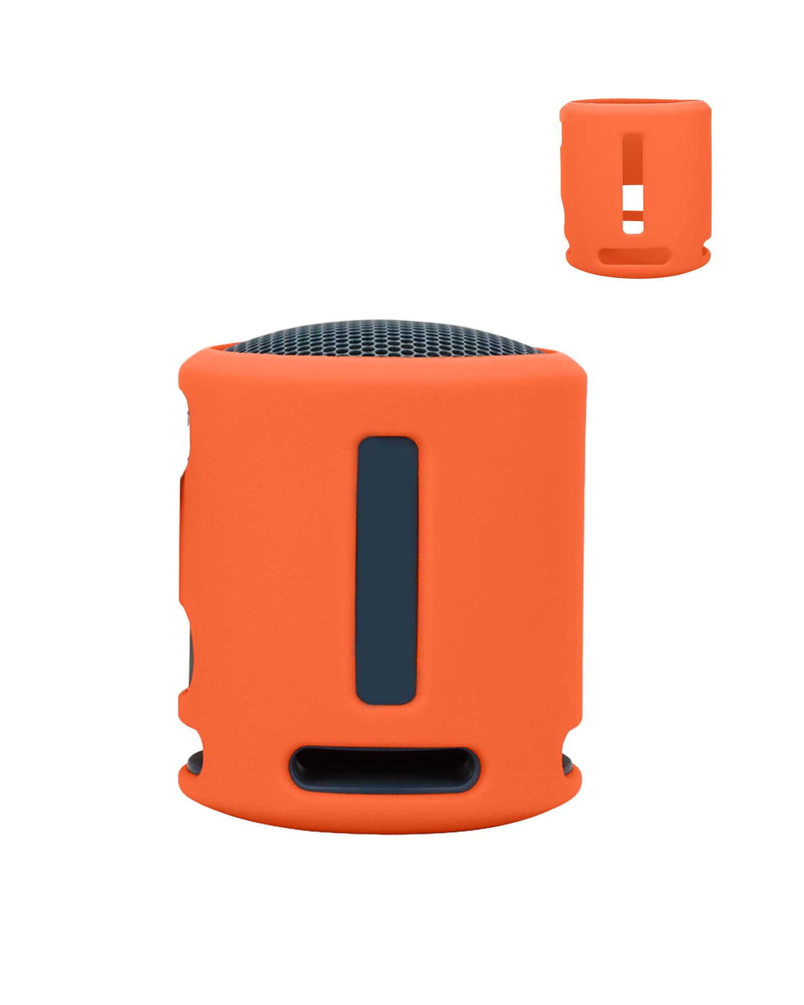 Ochronny silikonowy pokrowiec do przenośnych głośników Bluetooth SONY SRS-XB 100/SRS-XB 13 - odporny na wstrząsy, pyłoszczelny i wodoodporny, do bezproblemowego użytku w dowolnym miejscu, pomarańczowy