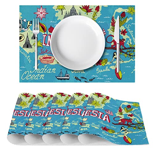 Set de table Indonésie pour repas conviviaux et décoration de table exotique chic