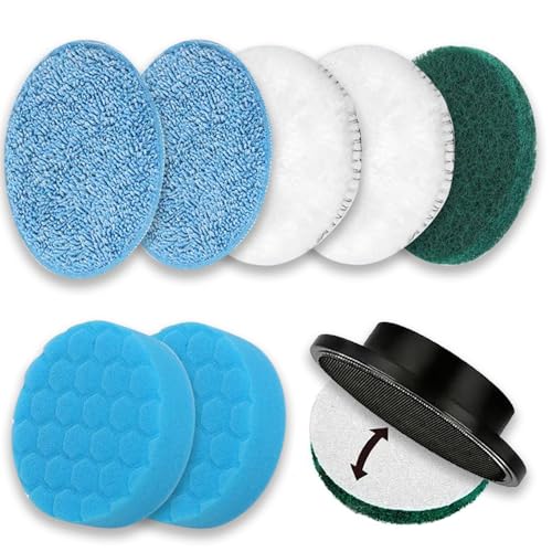 GOSLMYY Brush Heads Set, 9 Pack 4 inches Cordless Electric