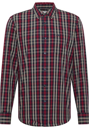 MUSTANG Estilo Chester Camisa Abotonada, Multi Blue Check 12678, XXXL Hombres