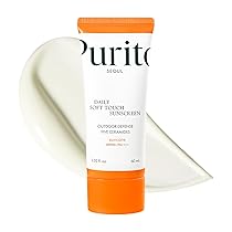 PURITO SEOUL Protezione solare quotidiana Soft Touch, SPF50+ PA++++, Ceramidi, Non Bianco, Protezione UVA e UVB resistente all’acqua, K-Beauty