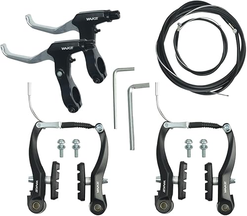 FOMTOR Juego de pinzas de freno C para bicicleta, freno trasero y delantero, aleación de aluminio, freno lateral para MTB, bicicleta de montaña,