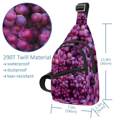 Bolsa de pecho para hombre tipo bandolera pequeña de 30x18cm con cremallera 5
