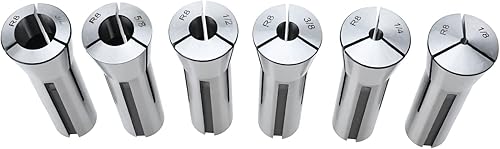 Juego de 6 pinzas Precsion R8 de 18" - 34" Kit de soporte para portabrocas