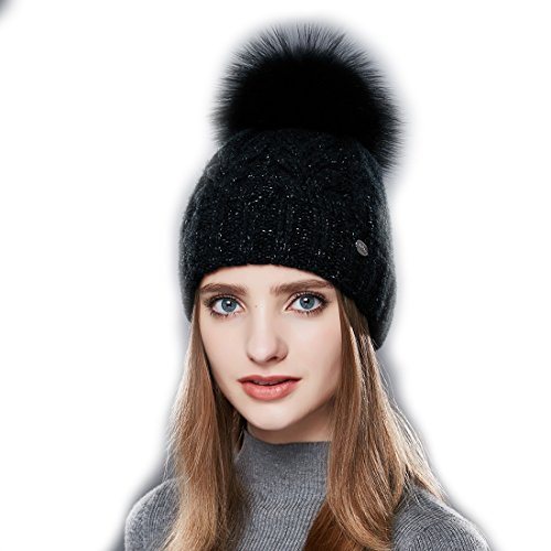 URSファー ニット帽 黒のサムネイル