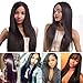 Brazilian Straight Hair with Closure 3 Bundles 8A Remy Hair Weave with 4X4 Closure Unprocessed Virgin Human Hair Bundles With Lace Closure Natural Color (22 24 26 with 20, Three Part)