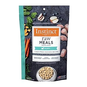 Instinct Puppy Freeze Dried Raw Meals, Natural Dry Dog Food, Grain Free - Cage Free Chicken, 9.5 oz. Bag Instinct Puppy Freeze Dried Raw Meals Natural Dry Dog Food Grain Free Cage Free Chicken 95 oz Bag