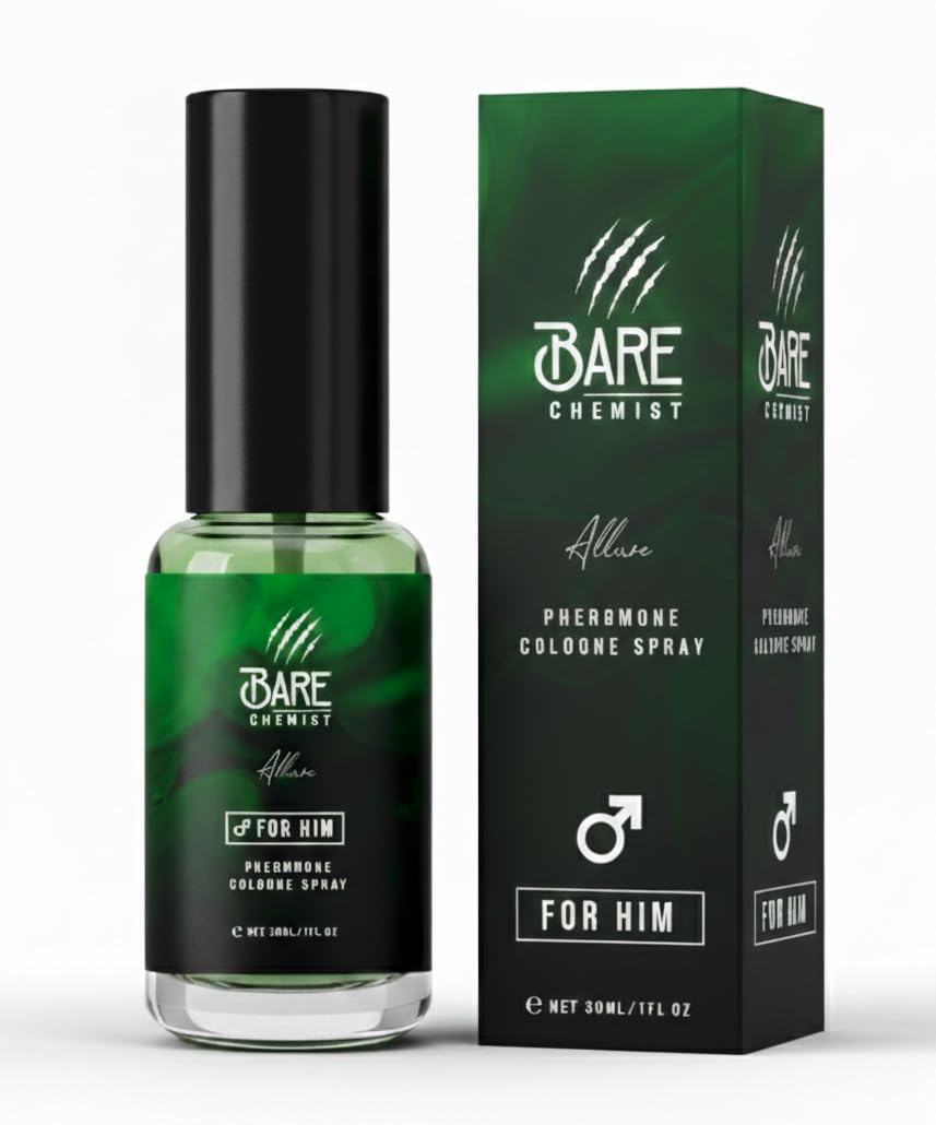 Allure Pheromone Cologne Perfume for Men [Long Lasting Spray] - Pheromones Perfumes Cologne for Him - Concentrated Perfume 1oz