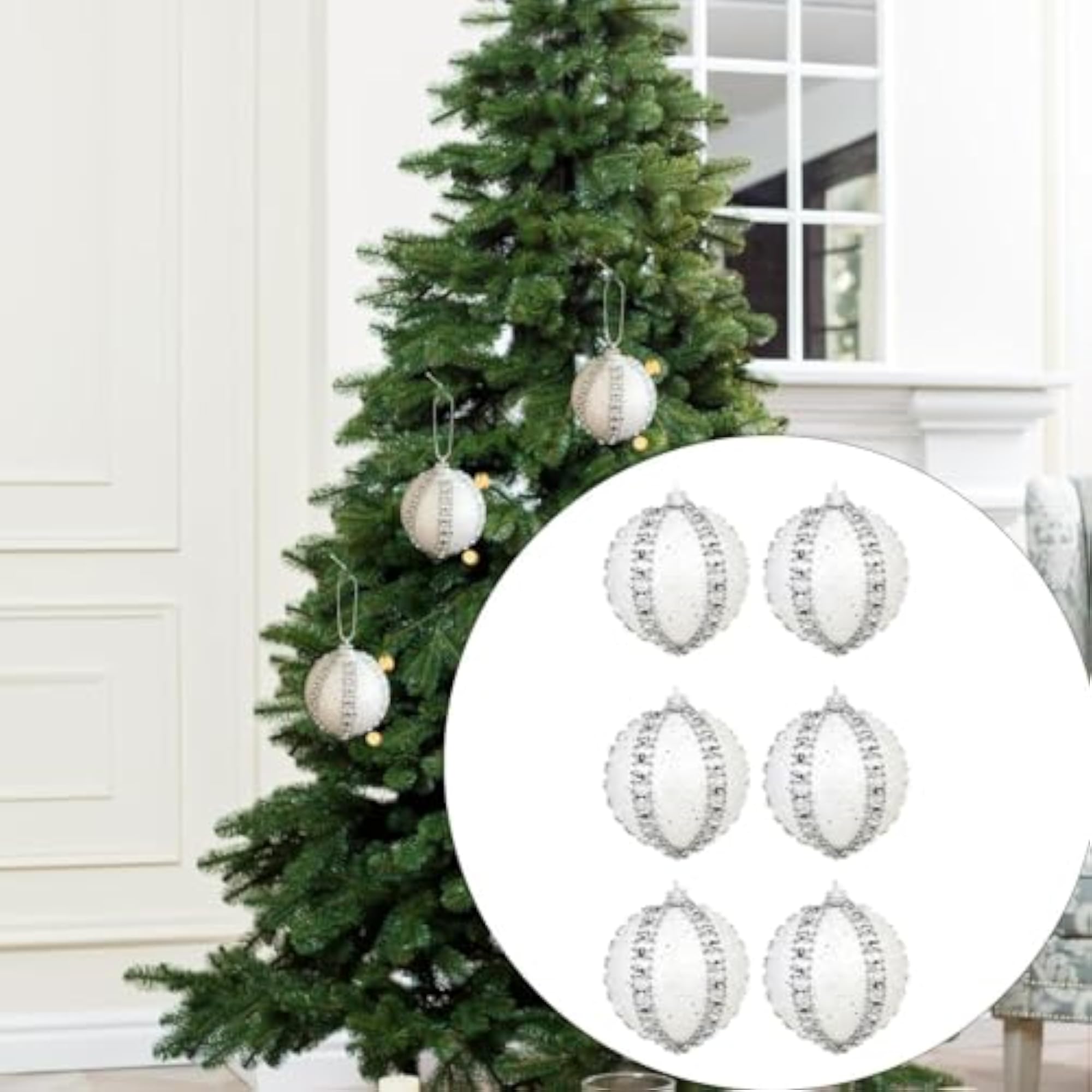 6X Christmas Ball Ornaments Christmas Tree Decorations