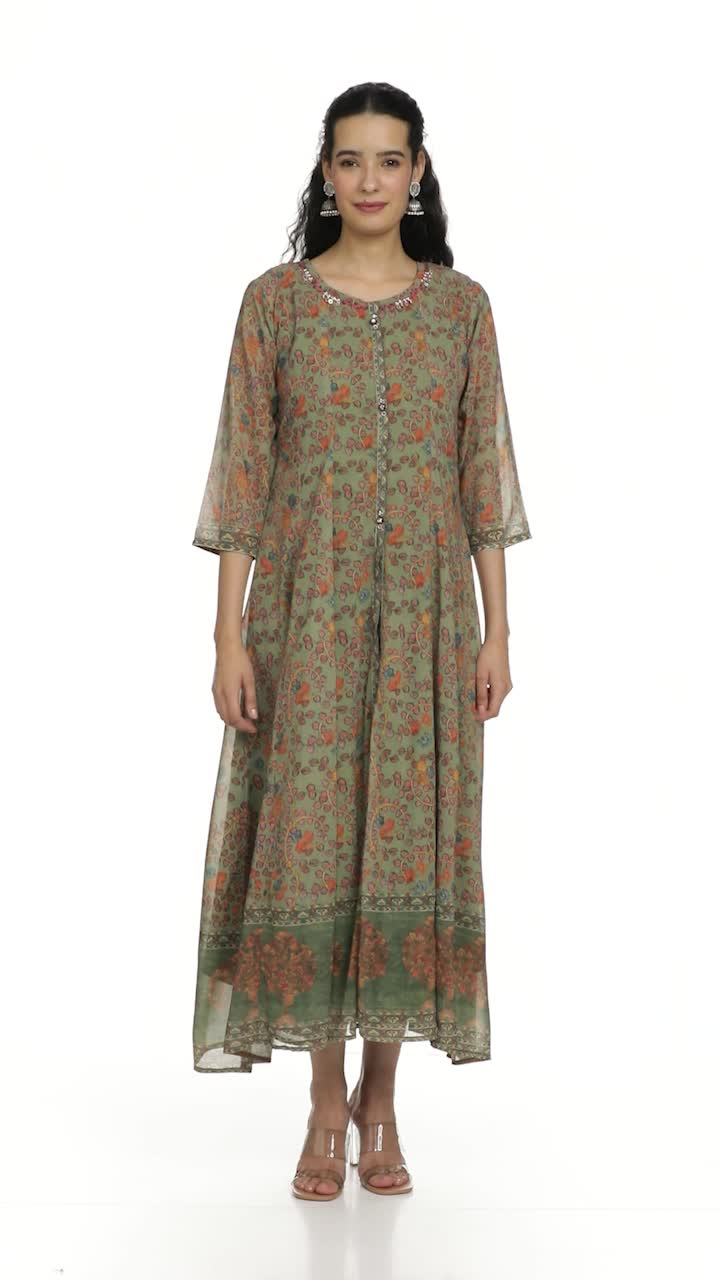 slim fit dress slacks Sap Green Maxi Freesize Maternity Dress main image 1