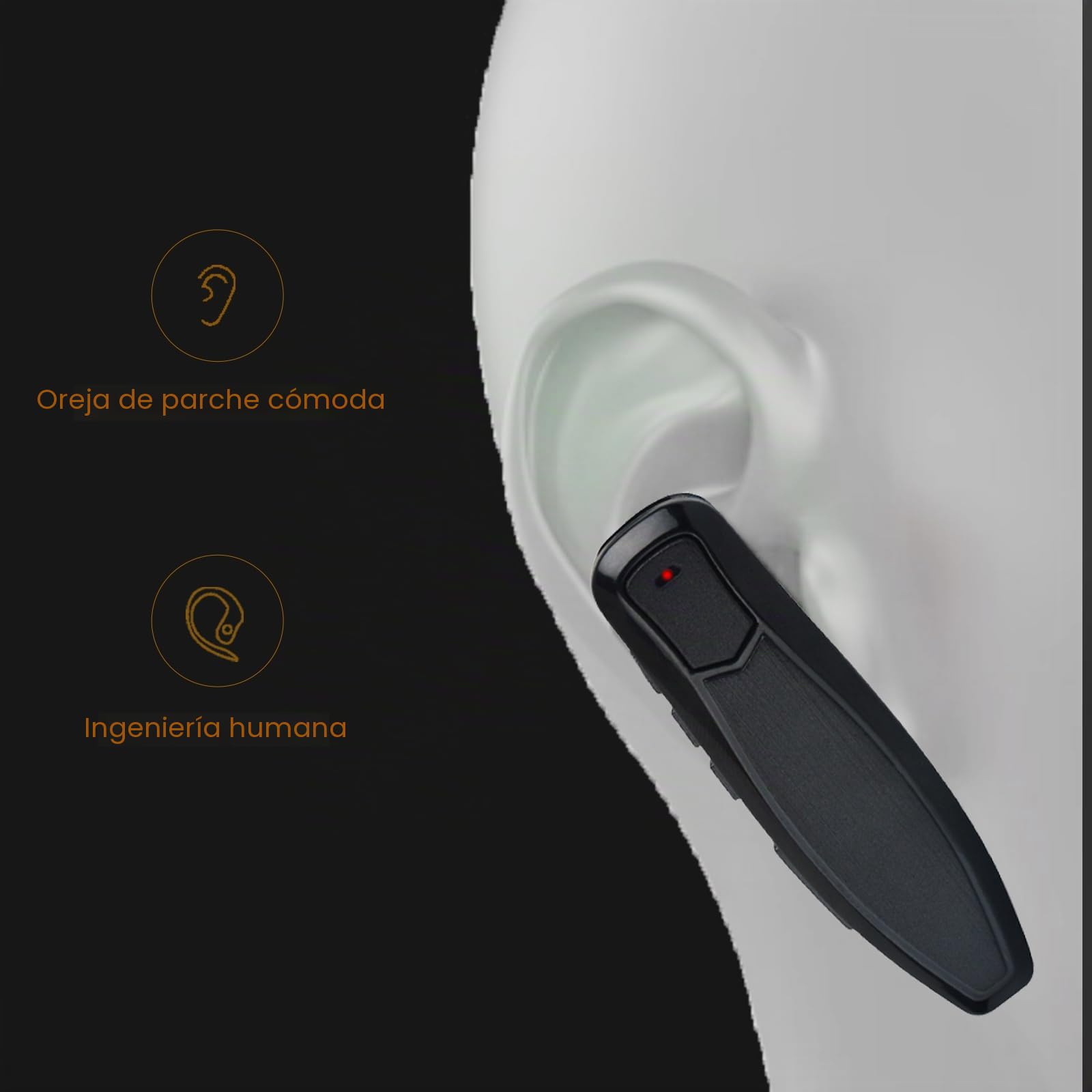 radtel Walkie Talkie Bluetooth Headset PTT earpiece Handfree Wireless Headphone Mic Compatible with BaoFeng UV-5R BF-88E Quansheng UV-K5 RT24 Kenwood RT-490 RT-470X Two Way Radio (Updated)