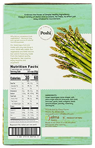 Poshi Steamed & Marinated Asparagus with Rosemary & Oregano, 6 OZ