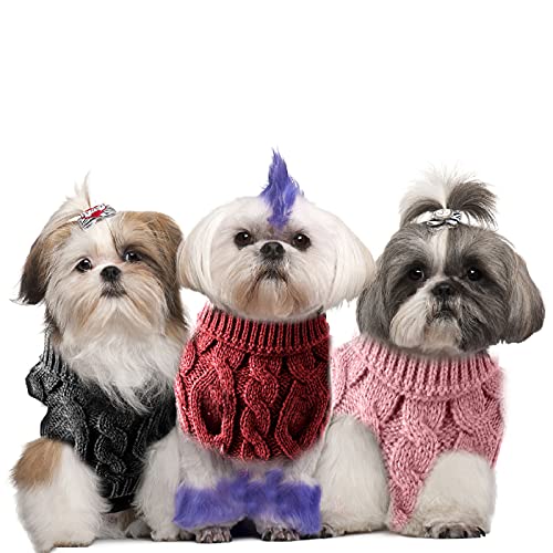 Homeriy Maglione classico a collo alto per animali...