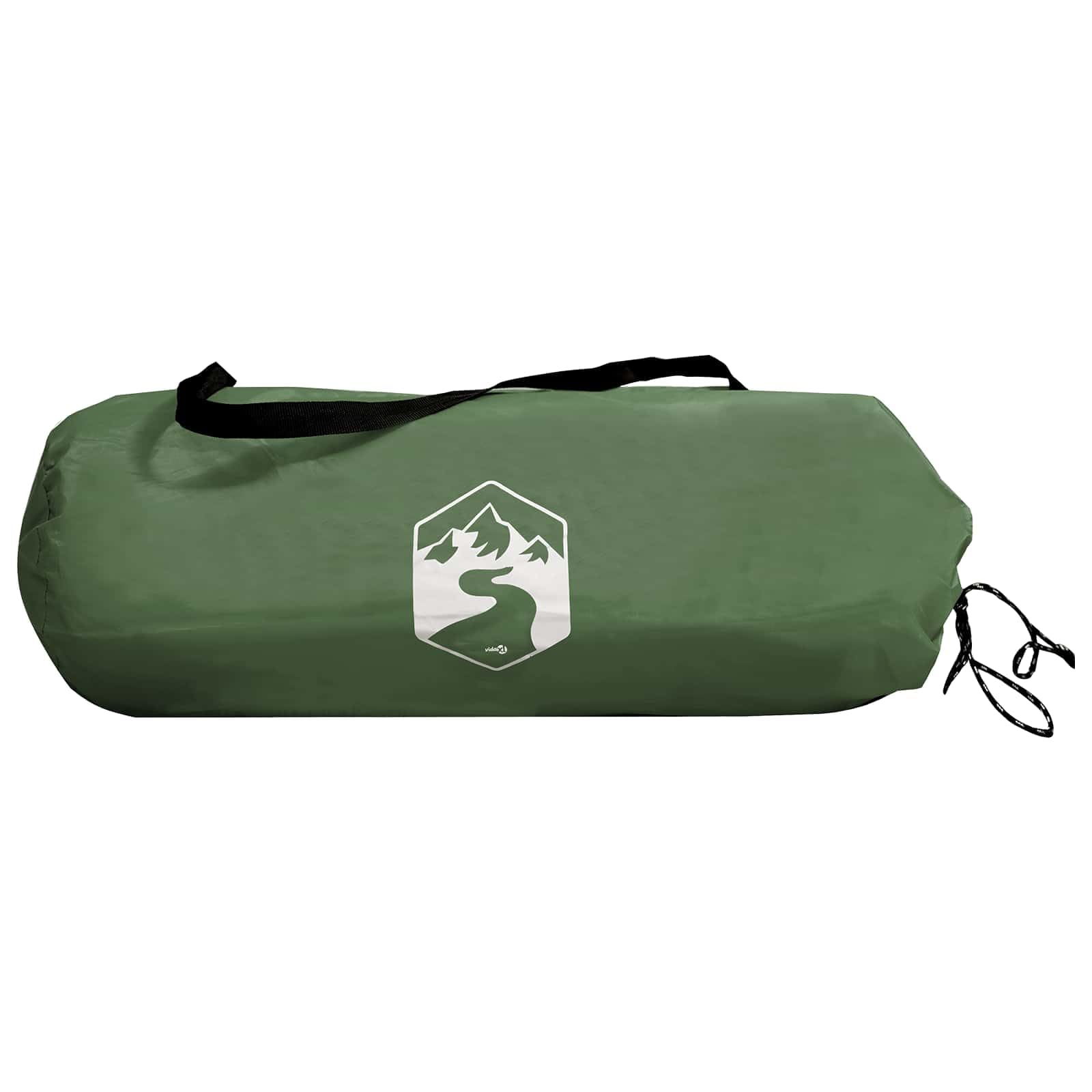 Tenda da Backpacking Verde 2 Persone | Poliestere 185T Impermeabile, Pali in Fibra di Vetro, Leggera 1,75 kg, 4 Stagioni