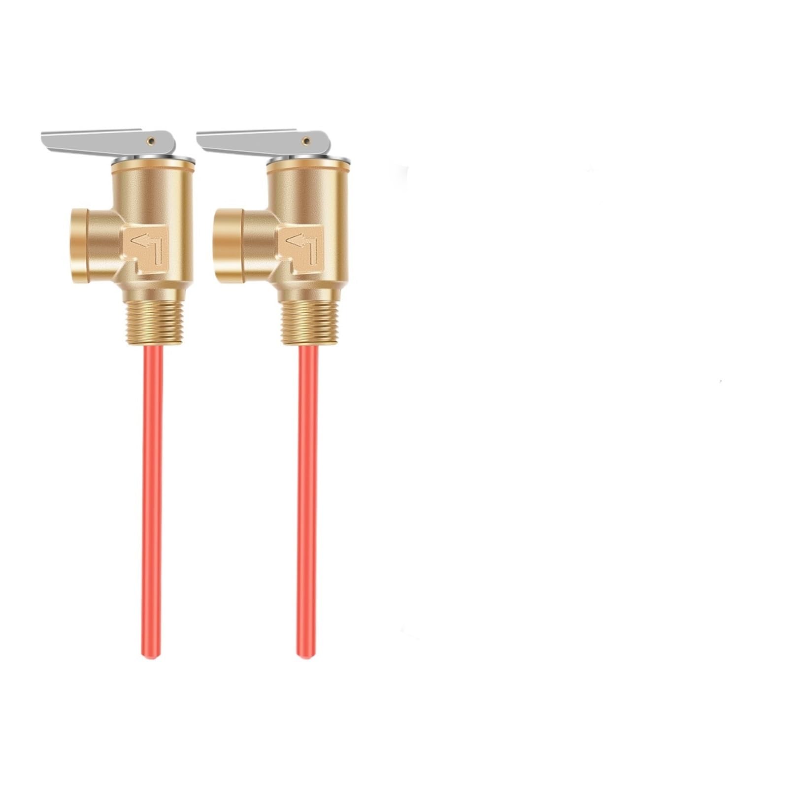 Pressure Relief Valve 1/2" NPT or 3/4" RV Temperature and Pressure Relief Valve Brass Water Heater and for Water(Rules DN20)