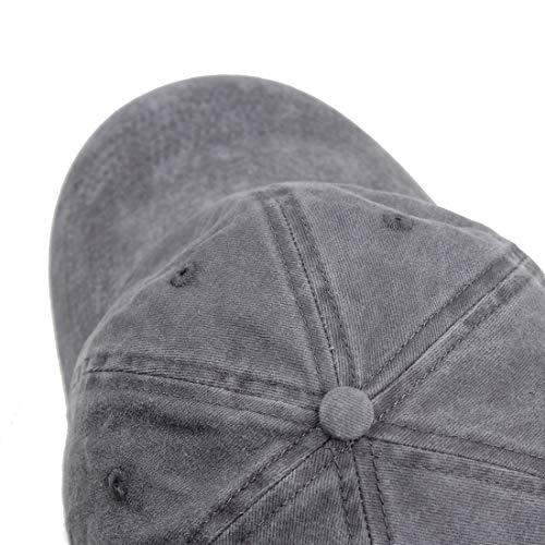 Image of HH HOFNEN Baseball Cap Washed Cotton Unstructured Vintage Hat for Men Women | Unisex Sports Ball Caps Sun Protection Adjustable Outdoor Curved-Brim Dad Hat Classic Plain Cap