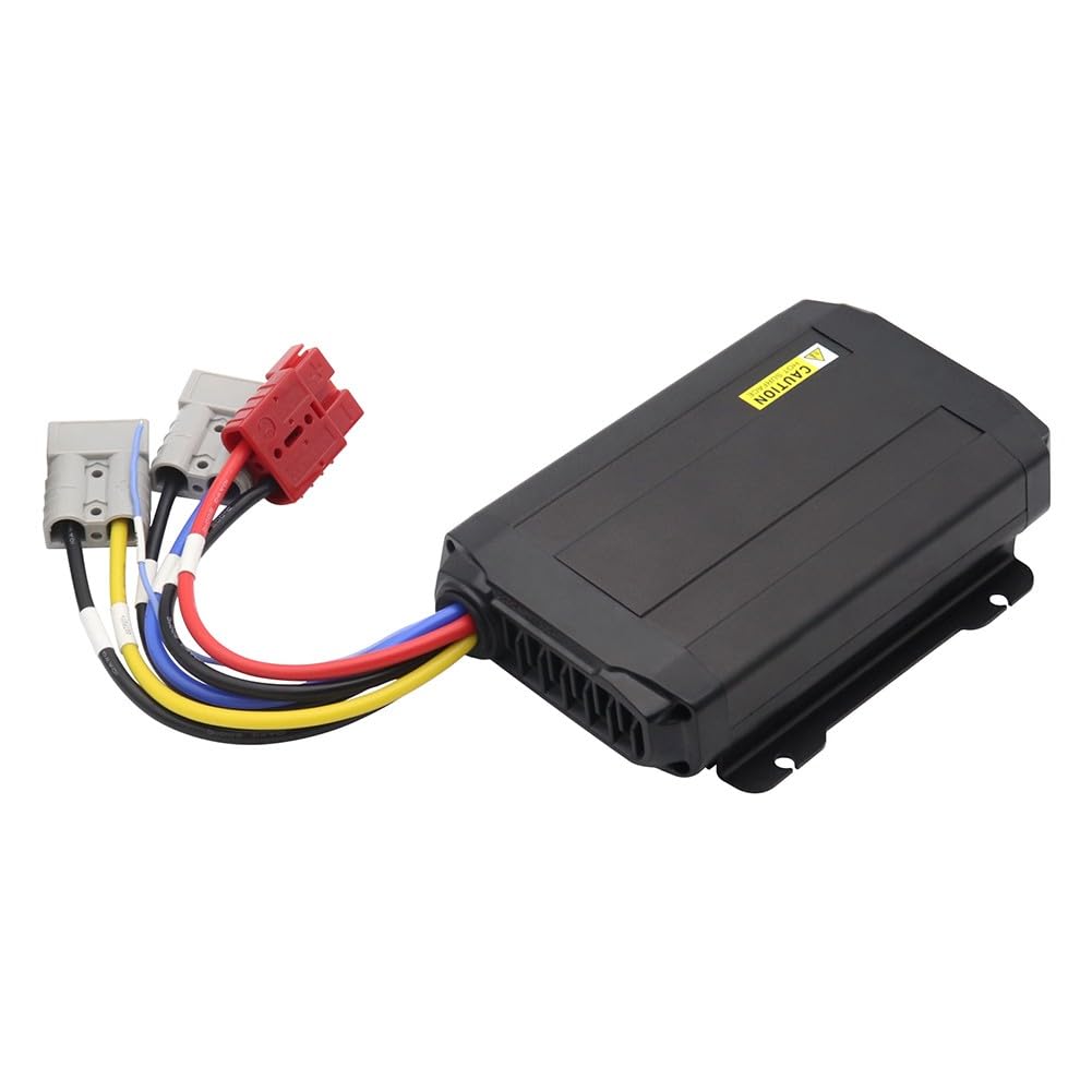 DC-DC-Ladegerät 25A mit MPPT Solar für Wohnmobil Auto Boot, Dual Eingang 12V/24V Batterie Ladekonverter, Aluminium Gehäuse IP54 für Camper SUV Nutzfahrzeuge und Anhänger