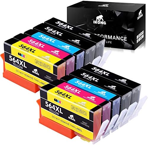 IKONG Compatible HP 564XL Ink Cartridges Replacement for 564XL 564 XL Use with HP DeskJet 3520 3522 3521 Officejet 4620 4610 Photosmart 6520 5520 6510 6515 5514 5515 (10-Pack)