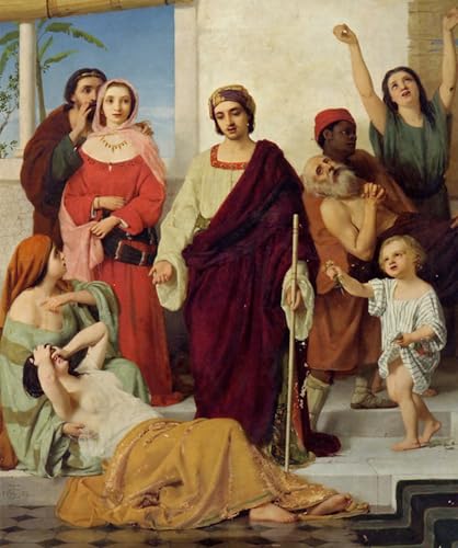 Cuadro en lienzo de William Charles Dobson pintura famosa 60x90cm para decoración