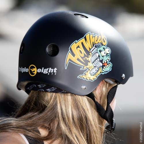 Image of Triple Eight Certified Sweatsaver Helmet for Skateboarding, BMX, Roller Derby, Roller Skating, Inline Skating, Scooter and Bike