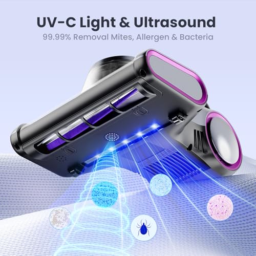 Image of ezly Mattress Vacuum Cleaner with 18KPa Strong Suction, Mattress Cleaner