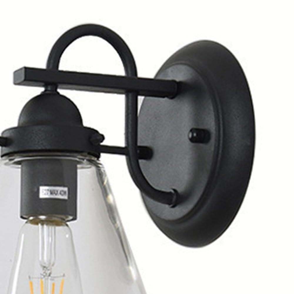 Lampada da Parete in Vetro in Stile Industriale retrò Americano
