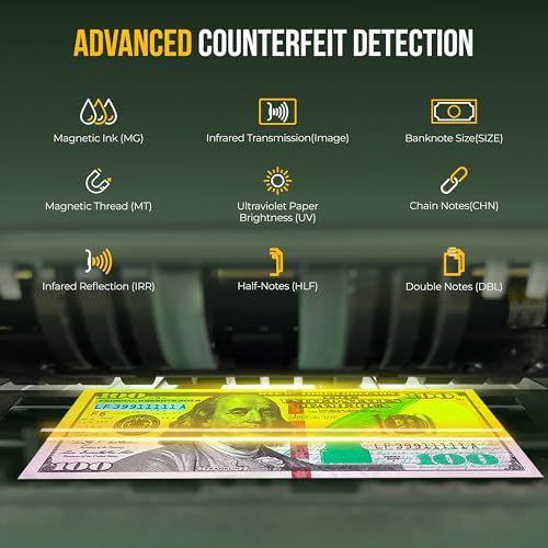 Image of KOLIBRI Money Counter Machine I LCD Display I Business Grade I Advanced IR /UV /MG /MT /DD /HLF Detection I Mixed Denomination (USD) I 1,200 Notes /Min I 3-Year Warranty I KBR-1500 V2