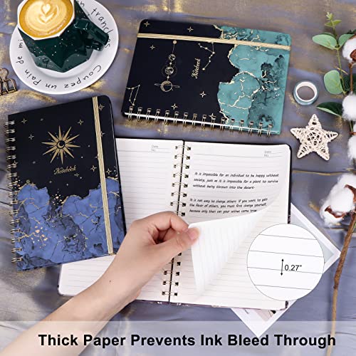 Eoout 3 Pack Spiral Notebook Journals For Women College Ruled Notebook, 6"X 8.5", 160 Pages, Back Pocket, For Gifts, Office, School Supplies #TOP3