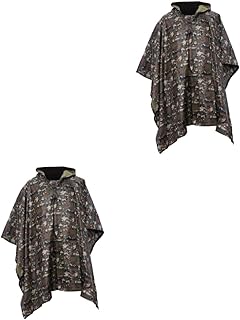 Beaupretty Traje 2 Pçs Capa De Acampamento Terno Ciclismo Jaqueta De Chuva Bicicleta Homens Capa De Chuva Para Jaqueta De Chuva Capa Camuflagem Adultos Manto Poncho Conjunto Ao Ar Livre