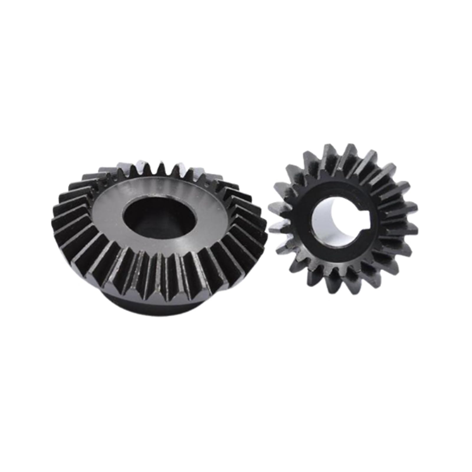 1 Stück 2 Module 15/18/20/30/36/40Z Kegelrad aus geschwärztem Kohlenstoffstahl, Geschwindigkeitsverhältnis 1:2, Bohrung 30, Keilnut 8mm