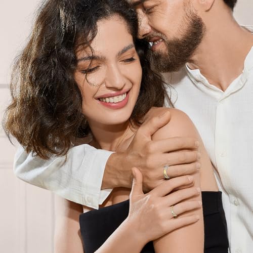 Cuoka Mountain Couple Ring 925 Sterling Silver Mountain Couple Promise Matching Ring Set,Nature Mountain Sun Moon Engagement Ring Jewelry for Him and Her Wife Husband3