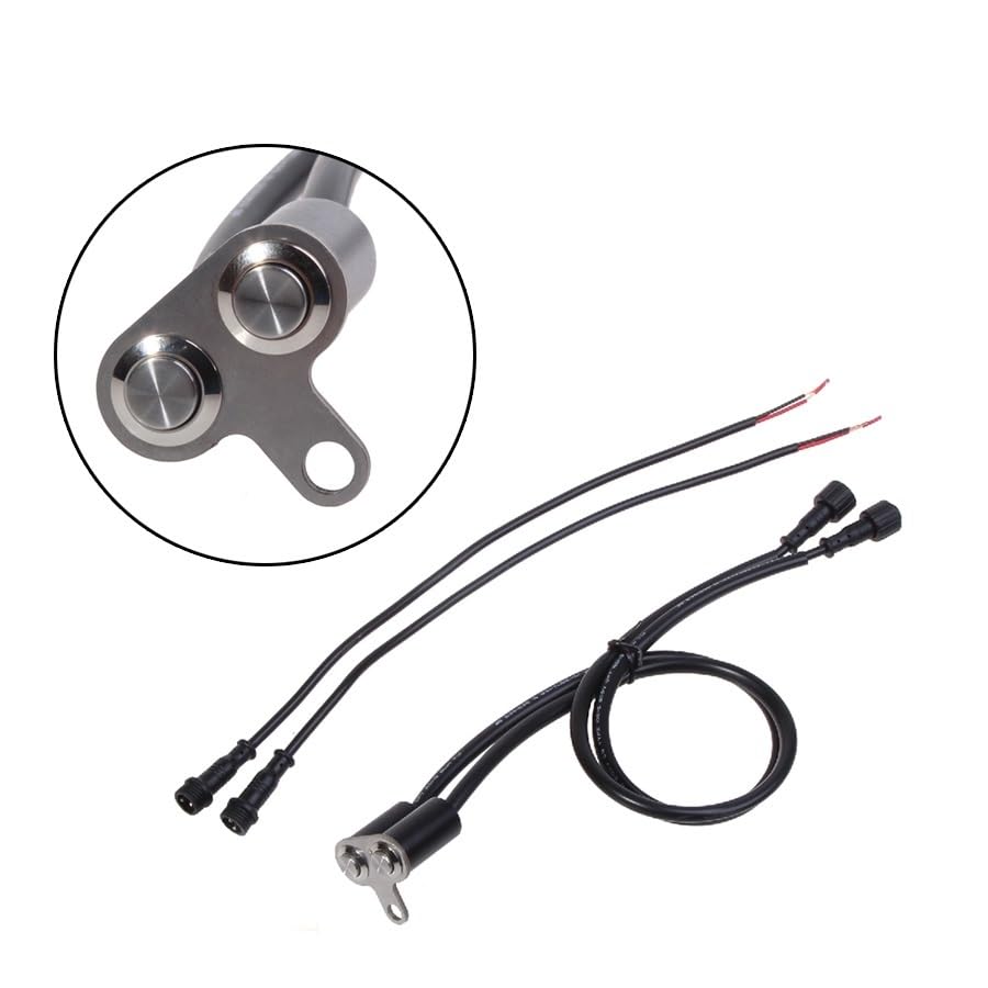 Moto interruptor manillar pulsador doble universal regulable de aluminio resistente 2