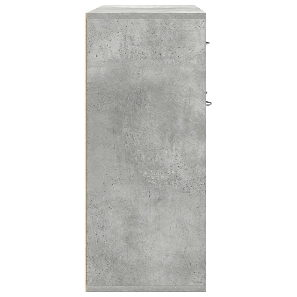 vidaXL Szafka, szarość betonu, 88x30x70 cm, materiał drewnopochodny