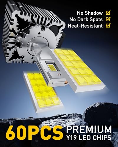 Image of AUXITO D3S Light Bulbs 50000LM 6500K Cool White, Pack of 2