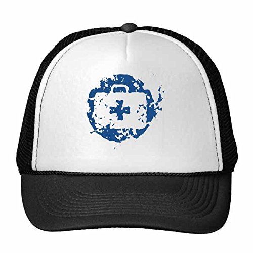 Gorra de béisbol ajustable contra el calor con rejilla de nylon transpirable azul