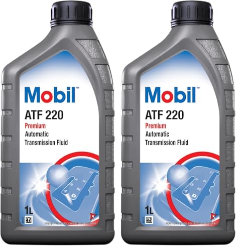 MOBIL ATF 220 Huile de Transmission Automatique et Directions assistées, 1L (Lot de 2)