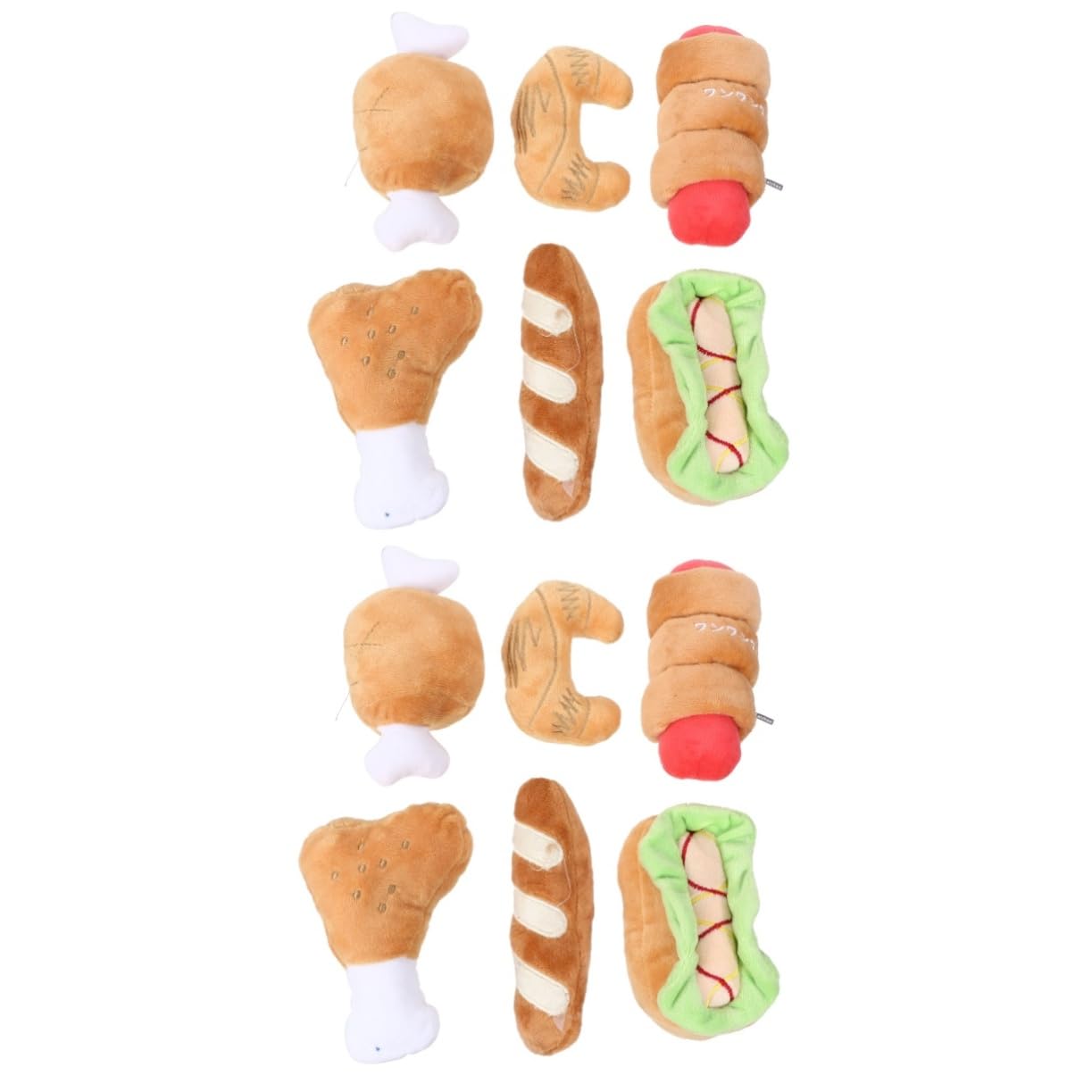 Kisangel 12stücke Teiliges Interaktive Hundespielzeuge Aus Plüsch Unzerstörbare Quietschspielzeuge Für Hunde Pet Educational Toy Zur Zahnpflege Und Spielzeit