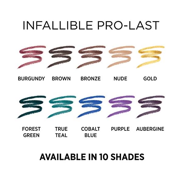 LOreal-Paris-Cosmetics-Infallible-Pro-Last-Waterproof-Pencil-Eyeliner-Black-0042-Ounce1-Count L'Oreal Paris Cosmetics Infallible Pro-Last Waterproof Pencil Eyeliner, Black, 0.042 Ounce,1 Count