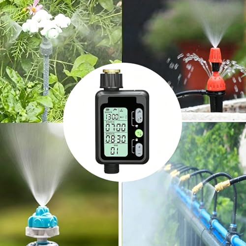 Minuteur d'arrosage programmable IPX5 étanche avec détecteur de pluie extérieur