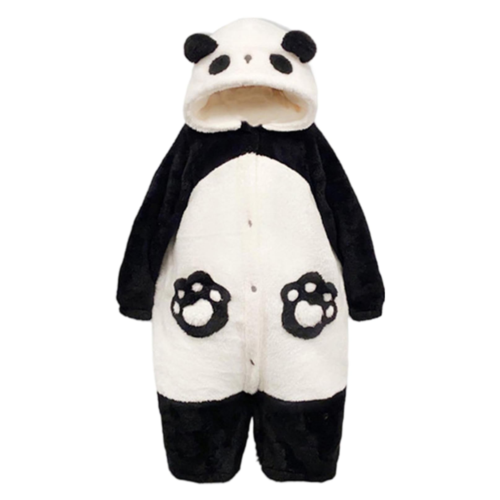 Pijama de Panda de una pieza cálido y cómodo para invierno unisex 7