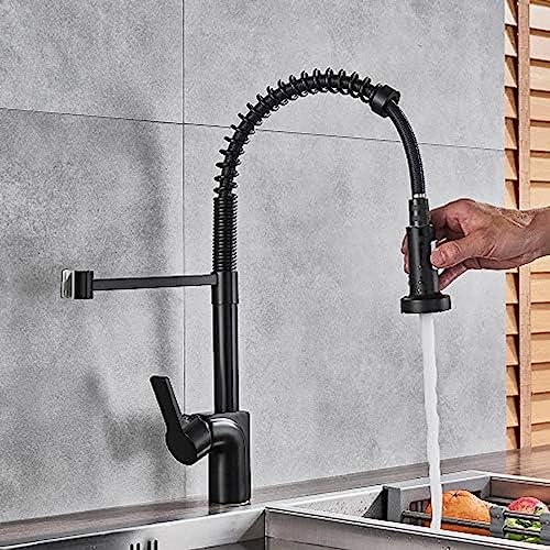 Mitigeur cuisine douchette extractible noir robinet eau chaude - 7