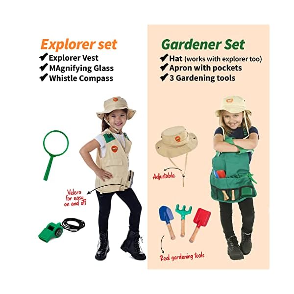 Born toys dress up & pretend play kids costumes set ages 3-7, washable kids dress up clothes for play - image 5