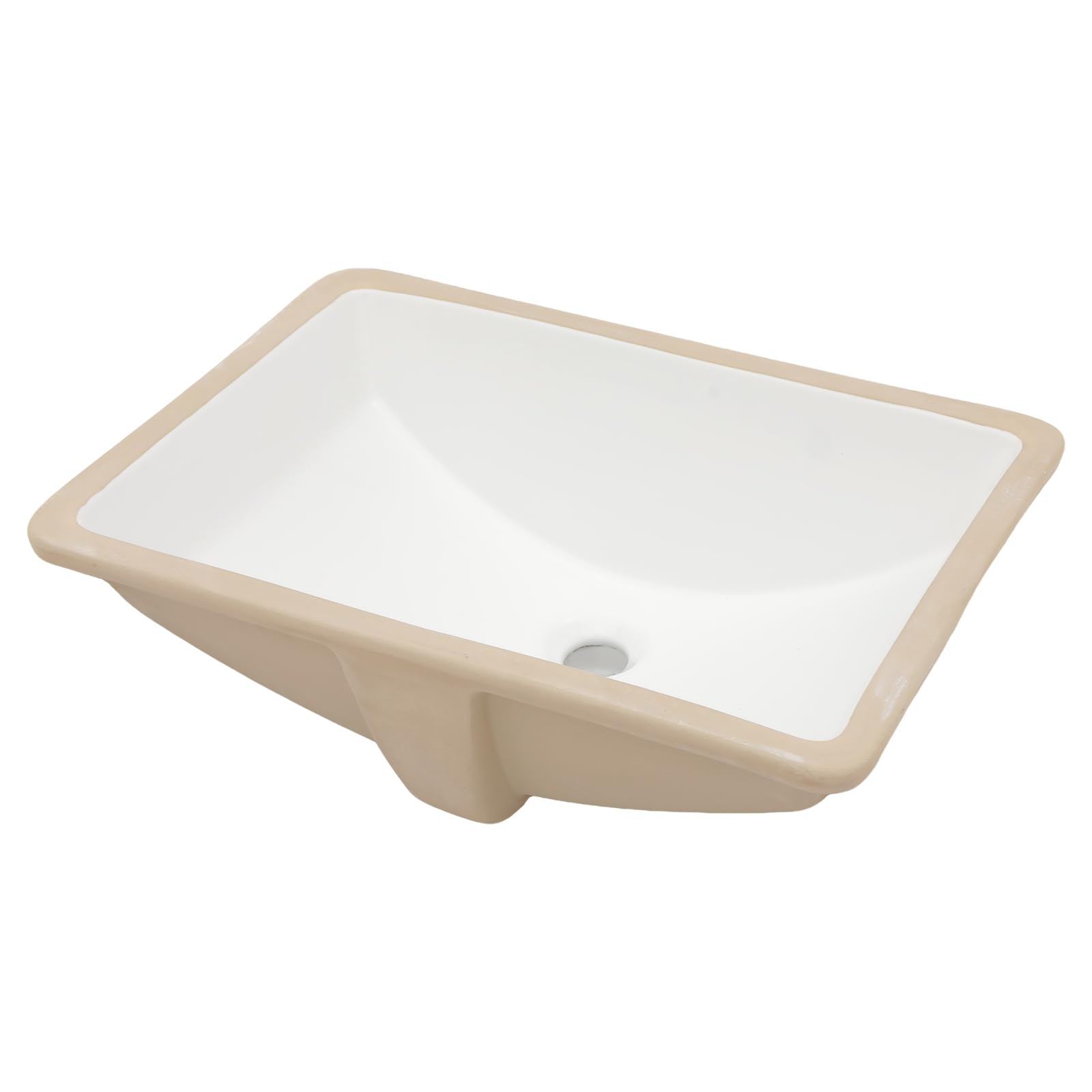 Undermount Bathroom Sink 21x15 Inch White Rectangle Vessel Sinks