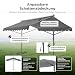 pro.tec Standmarkise Selenizza freistehende Markise 400x300x260cm Gartenmarkise Sonnenschutz Terrassenüberdachung Outdoor Terrasse Garten Balkon Dunkelgrau