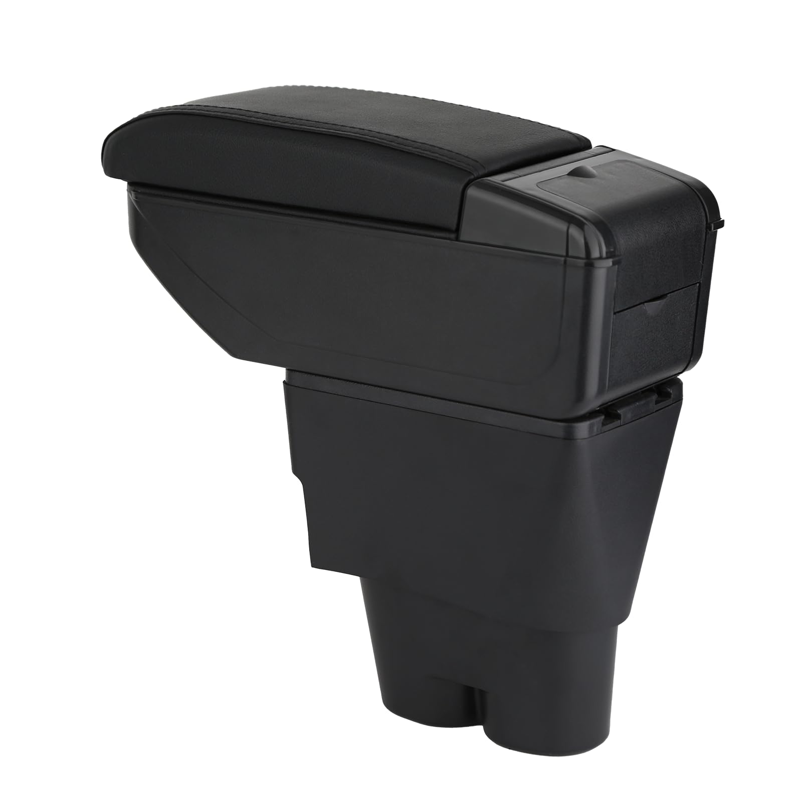 ZENVI Braccioli Compatible with Peugeot 207 Braccioli 207 CC Console Centrale Organizer Immagazzinaggio Scatola Doppio Spazio Può essere come supporto gomiti