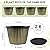 Myfeegoin 12 inch Planter Indoor Outdoor Plant Pots, 4 Pack Large Plastic Flower Pots with Saucer and Drainage Holes, Decorative Modern Garden Pots for Houseplants