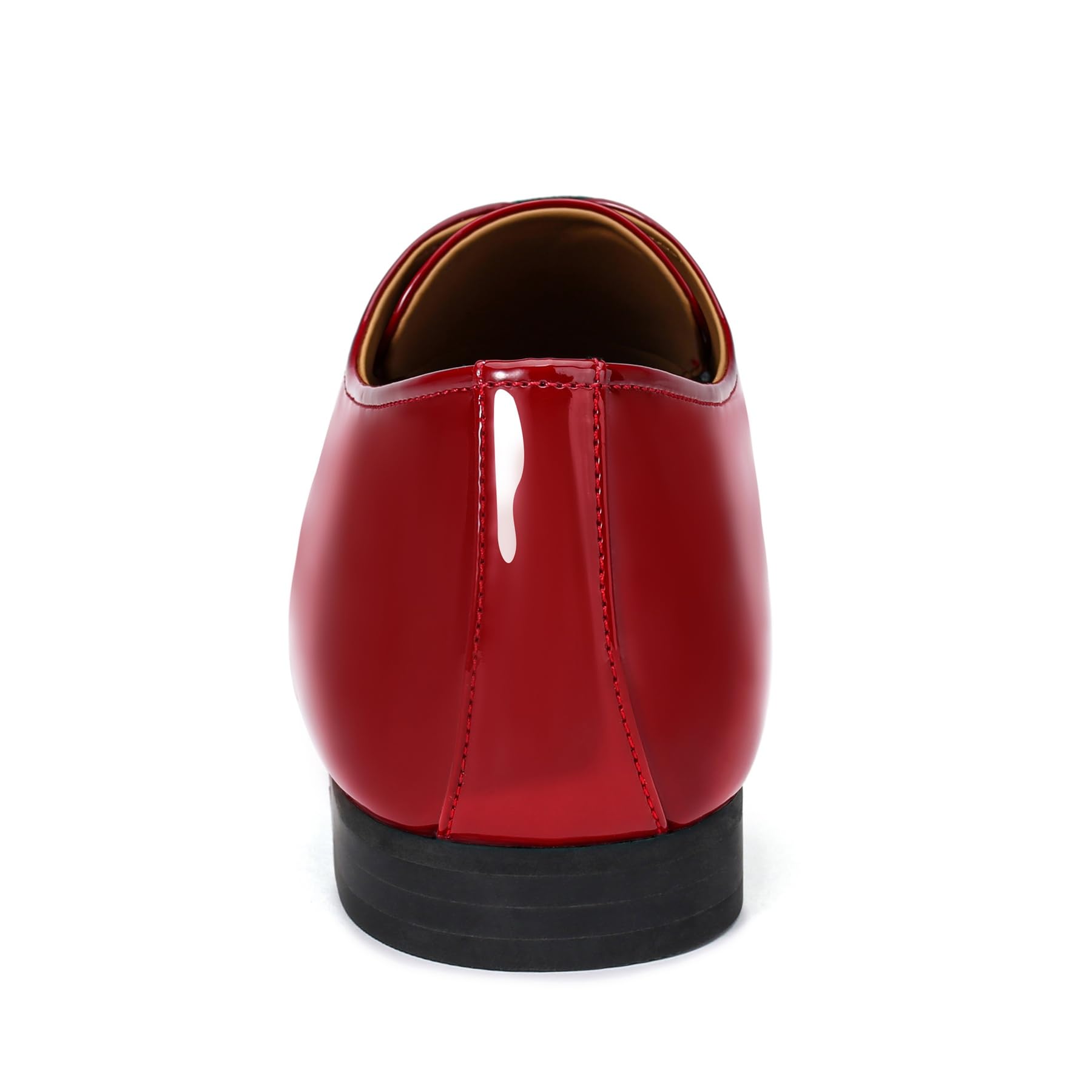 YFFUSHI Zapatos Oxford de Hombre en Charol Zapatos Elegantes con Contraste de Color para Traje de Boda Negocios