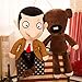 FCS Peluche 2 Pcs / Mr Bean Teddy Bear Mignon en Peluche en Peluche Jouets Mr.Bean Teddy Bear en Peluche Jouets pour Enfants Présent Cadeaux