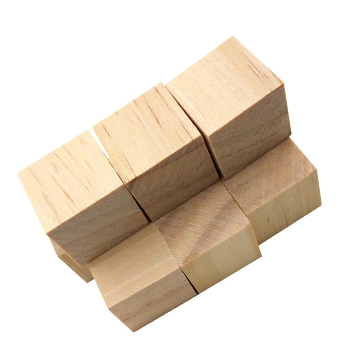 36 Bloques Cuadrados de Madera de Pino sin Tratar 38 Mm para Manualidades Diy, Cubos Pequeños Naturales para Proyectos de Bricolaje y Embellecimiento Creativo en Casa
